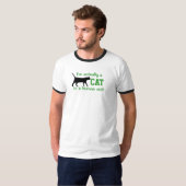 人の「私は実際にCatです Tシャツ (正面フル)
