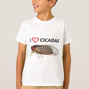 人の"私は蝉"のTシャツ愛します Tシャツ