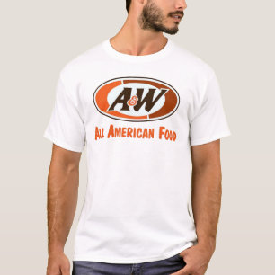 人のA&Wのアメリカの食糧ノスタルジアのTシャツ Tシャツ