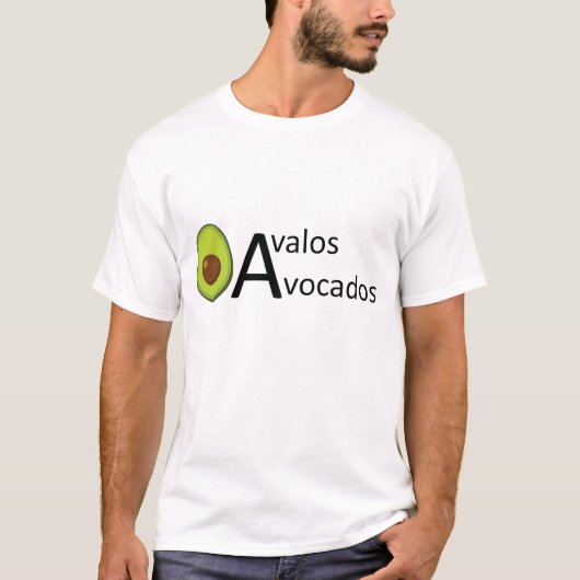 人のAvalosのアボカドのTシャツ Tシャツ (正面)