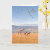 人のCombesの野性生物の芸術の挨拶状 カード (黄色い花)