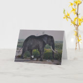 人のCombesの野性生物の芸術の挨拶状 カード (黄色い花)