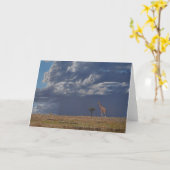 人のCombesの野性生物の芸術の挨拶状 カード (黄色い花)