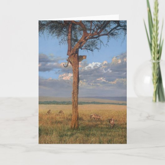 人のCombesの野性生物の芸術の挨拶状 カード (正面)