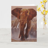 人のCombesの野性生物の芸術の挨拶状 カード (黄色い花)