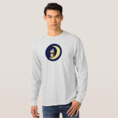 人のL/Sの軽い灰の夜型の人のティーg/n Tシャツ (正面フル)