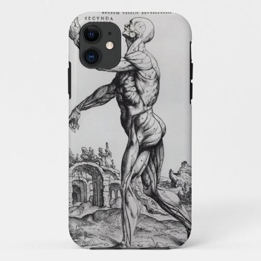 人のMusculatureの構造(b/wのneg及びプリント) Case-Mate iPhoneケース (裏面)