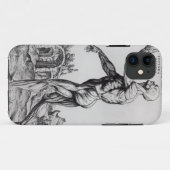人のMusculatureの構造(b/wのneg及びプリント) Case-Mate iPhoneケース (裏面(横))