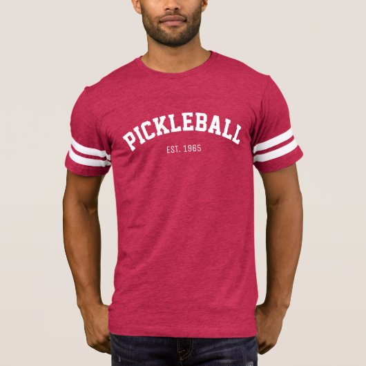 人のPICKLEBALL運動ジャージー(緑) Tシャツ (正面)