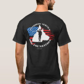 人のPSDFのTシャツ Tシャツ (裏面)