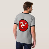 人のRoundelの質の旗の島 Tシャツ (裏面フル)