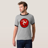 人のRoundelの質の旗の島 Tシャツ (正面フル)