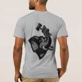 人のTシャツのデザイン1 Tシャツ (裏面)