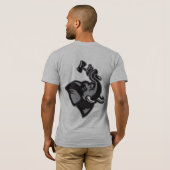 人のTシャツのデザイン1 Tシャツ (裏面フル)