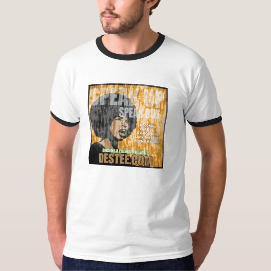 人のTシャツの上で話して下さい Tシャツ (正面)