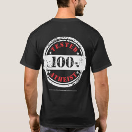 人のTシャツ: ドミニクOmenai著無神論的なスローガン Tシャツ