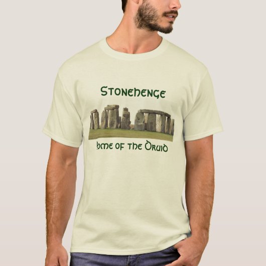 人のT - Stonehengeのドルイド教司祭の家 Tシャツ (正面)