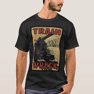 人のTrainWreck SOSのワイシャツ Tシャツ