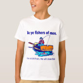 人のyeの漁師があって下さい tシャツ (正面)