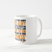 人はこれ以上神の栄光を減少できません コーヒーマグカップ (正面右)