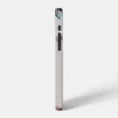 人はコンクリートの家に寄り掛かる iPhoneケース (左側面)
