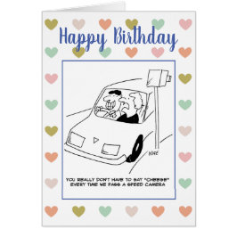 人はスピードカメラを通して「チーズ」と言う