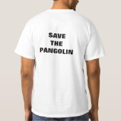 人はセンザンコウのワイシャツを救います Tシャツ (裏面)