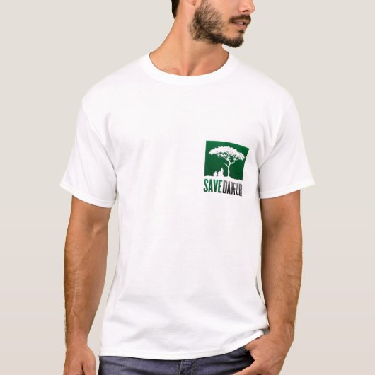 人はダルフールのTシャツを救います Tシャツ (正面)