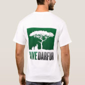 人はダルフールのTシャツを救います Tシャツ (裏面)