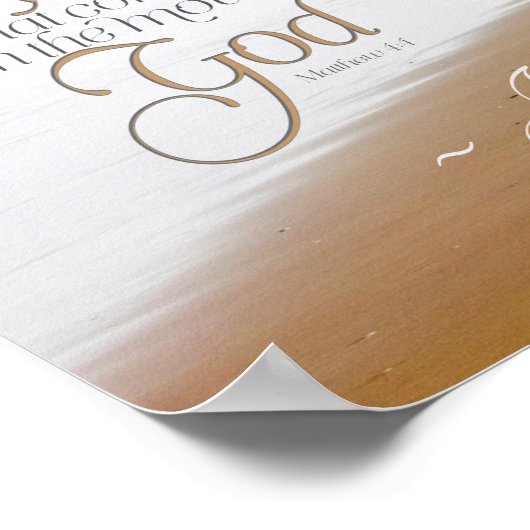 人はパンのみによって生きるのではない。 ポスター (角)