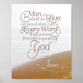 人はパンのみによって生きるのではない。 ポスター