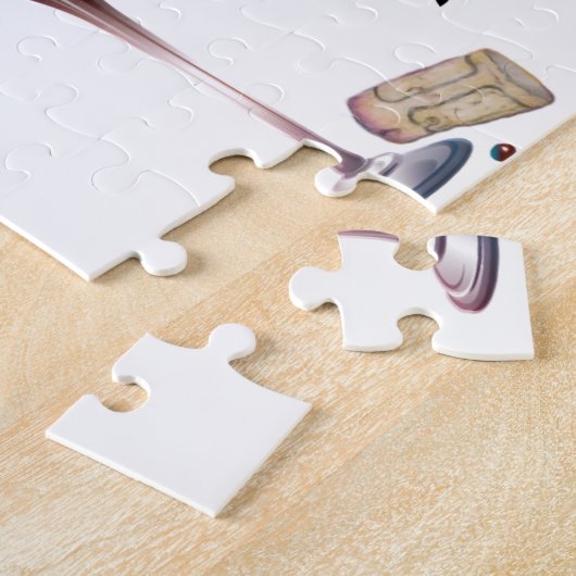 人は上質ワインのギフトのようです ジグソーパズル (側面)