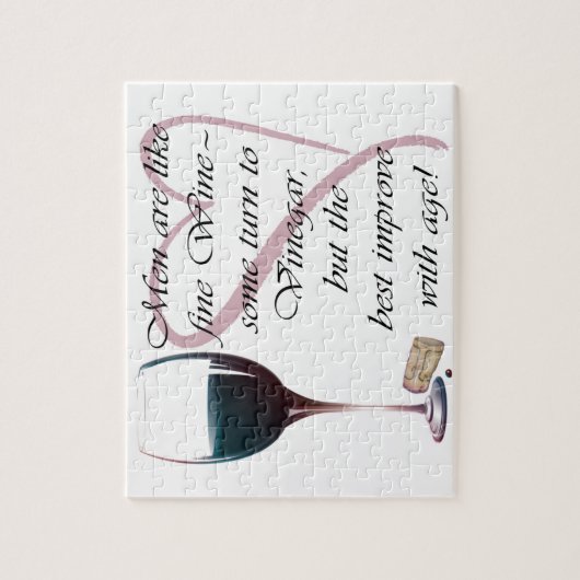 人は上質ワインのギフトのようです ジグソーパズル (縦)