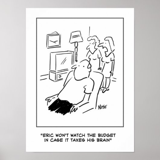 人は予算をテレビで見ない ポスター (正面)