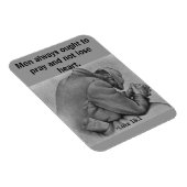 人は常に聖書の祈引用文に従う マグネット (右側)