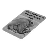 人は常に聖書の祈引用文に従う マグネット (左側)