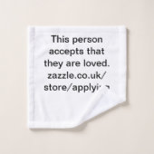 人は彼らが愛されていることを受け入れる。 バスタオルセット (ウォッシュタオル)