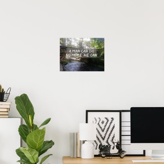 人は橋のポスターを使うことはできぬ ポスター (ホームオフィス)