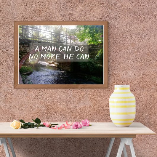 人は橋のポスターを使うことはできぬ ポスター