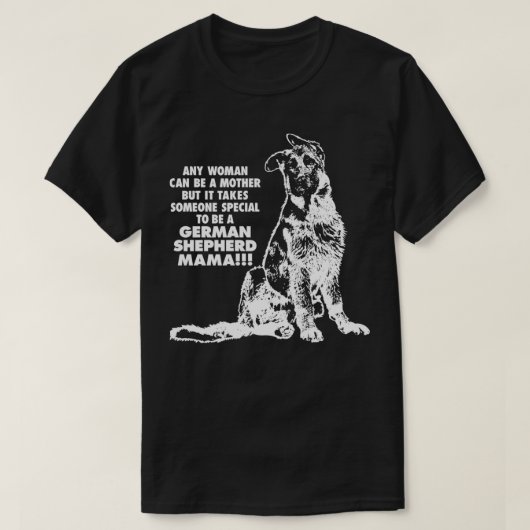 人は特別にドイツの羊飼いのMになる Tシャツ (デザイン正面)