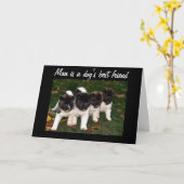 人は犬の最高の友達だ カード (黄色い花)