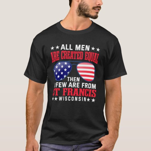 人は皆平等に聖フランシスを造られる Tシャツ (正面)
