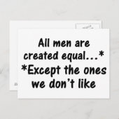 人は皆平等に造られる ポストカード (正面/裏面)