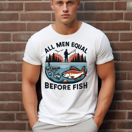 人は皆魚より並ぶ Tシャツ