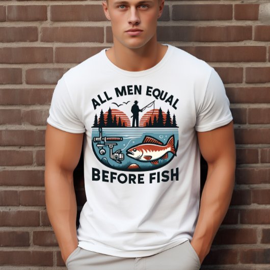 人は皆魚より並ぶ Tシャツ