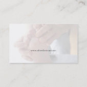 人は皮のpodiatryの名刺を徒歩で点検します 名刺 (裏面)