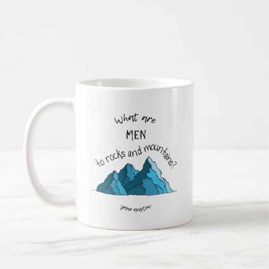 人は石および山へ何ですか。 クラシックなマグ コーヒーマグカップ (左)