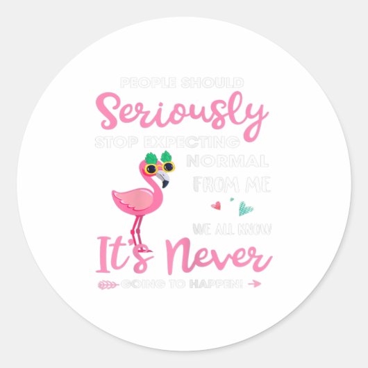 人は私からストップ普通と思うべきだろう ラウンドシール (正面)