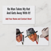人は私の帽子を取りません 名刺 (正面/裏面)