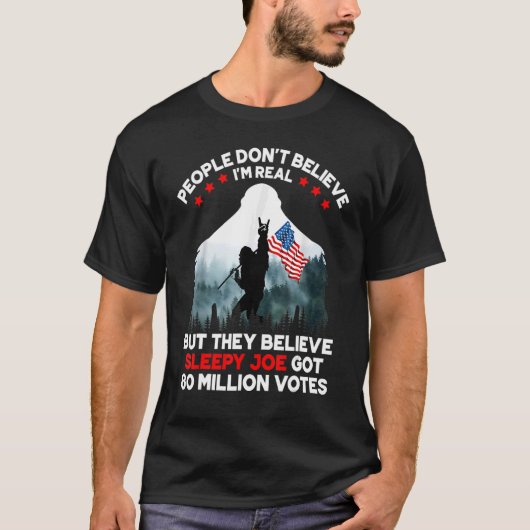 人は私はない信じが、彼らは実在信じすこぶる Tシャツ (正面)